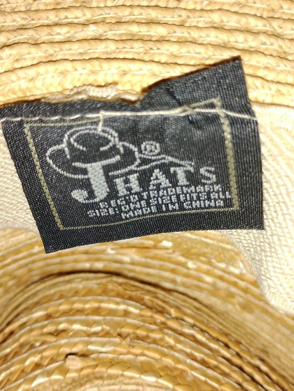 STRIPED SUMMER STRAW HAT